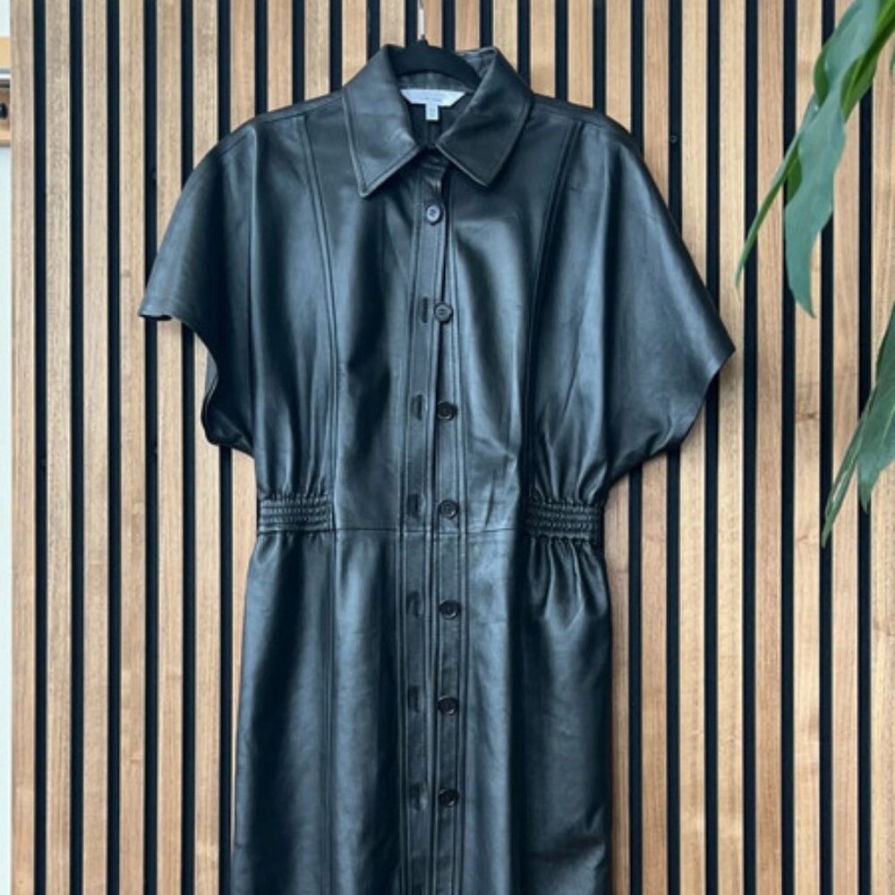 & Other Stories Leather Dress